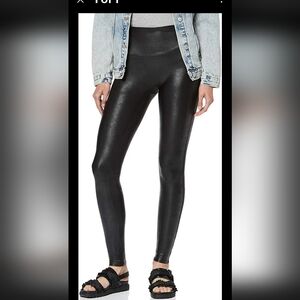 Spanx Faux Leather Leggings for Women, Size M - Black